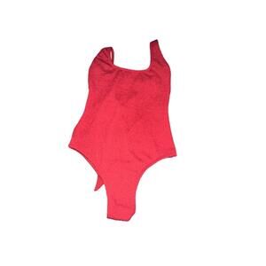 ❤️Kona Sol Red Terry One Piece Swimsuit - Size Small